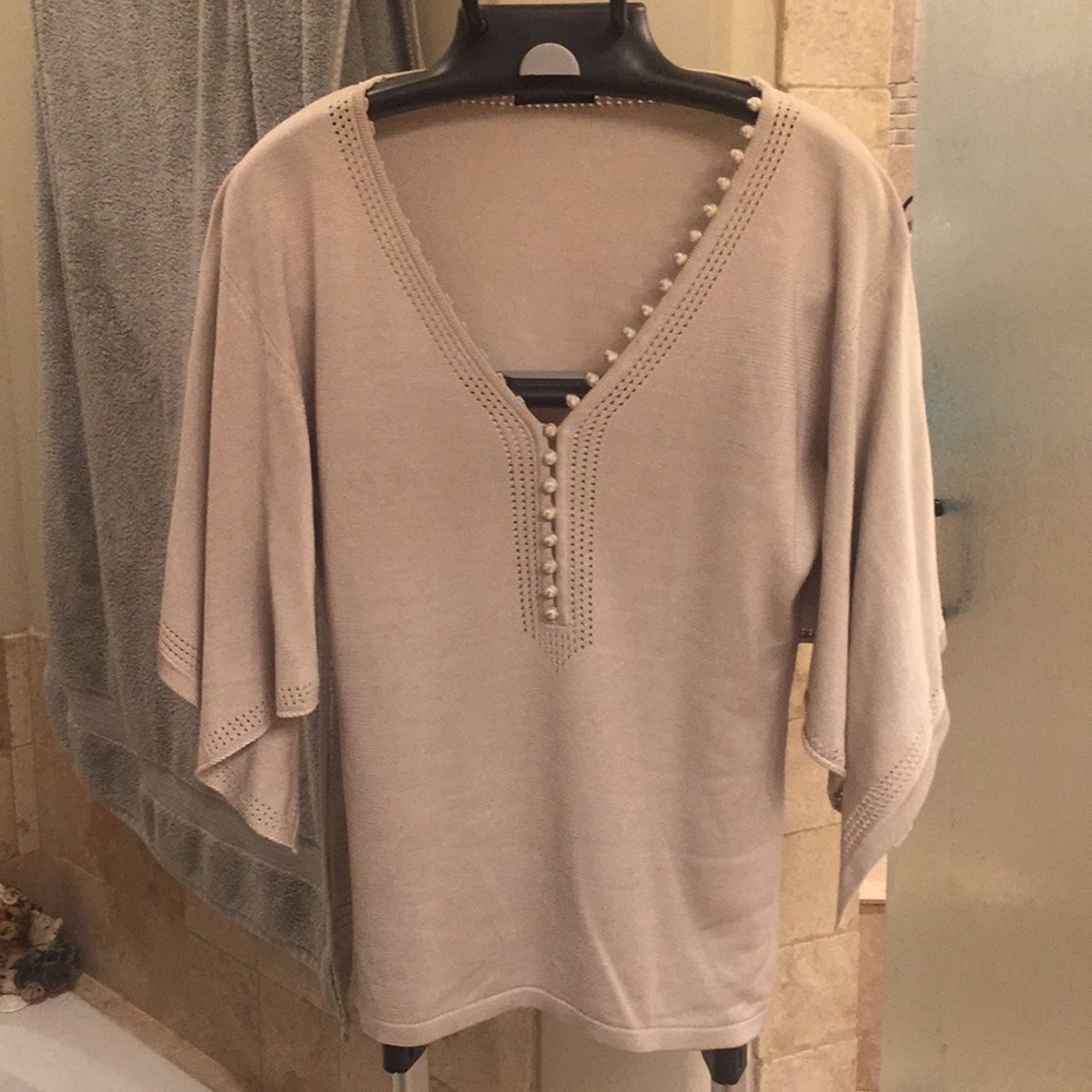 Barbara Bui tan sweater top